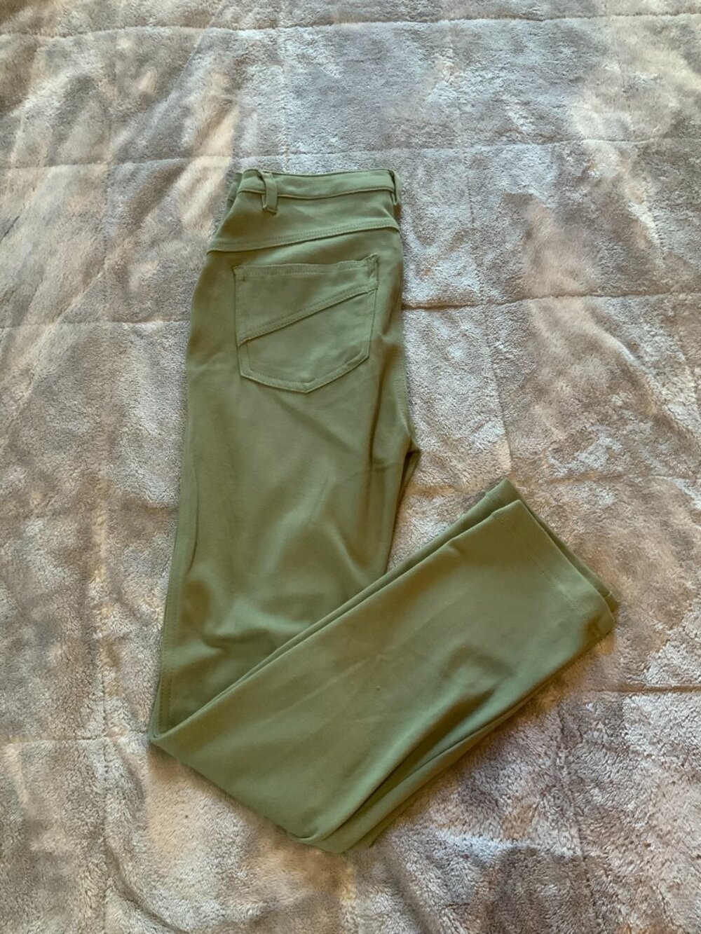 Savage Art Women's Junior Size S Stretch Olive Green Pants (1321)